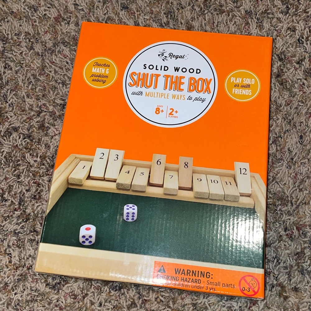 Shut the box game